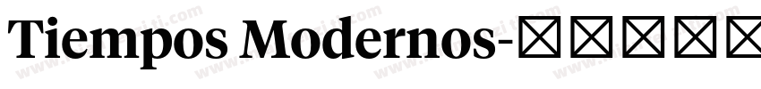 Tiempos Modernos字体转换